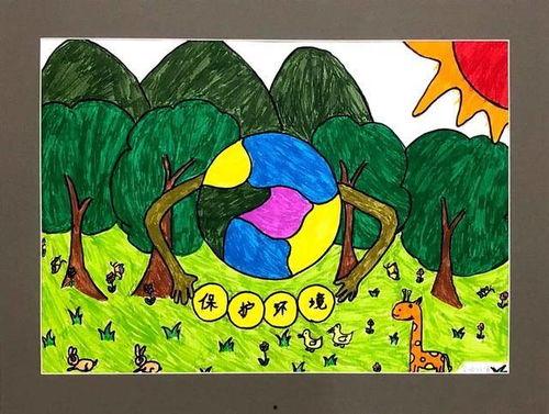 保护环境绘画图片大全,环保主题绘画作品集锦