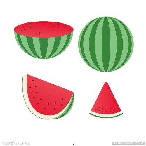 西瓜图片卡通,卡通西瓜的奇幻之旅